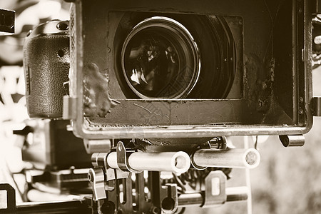 幕后电影制片厂的胶片相机